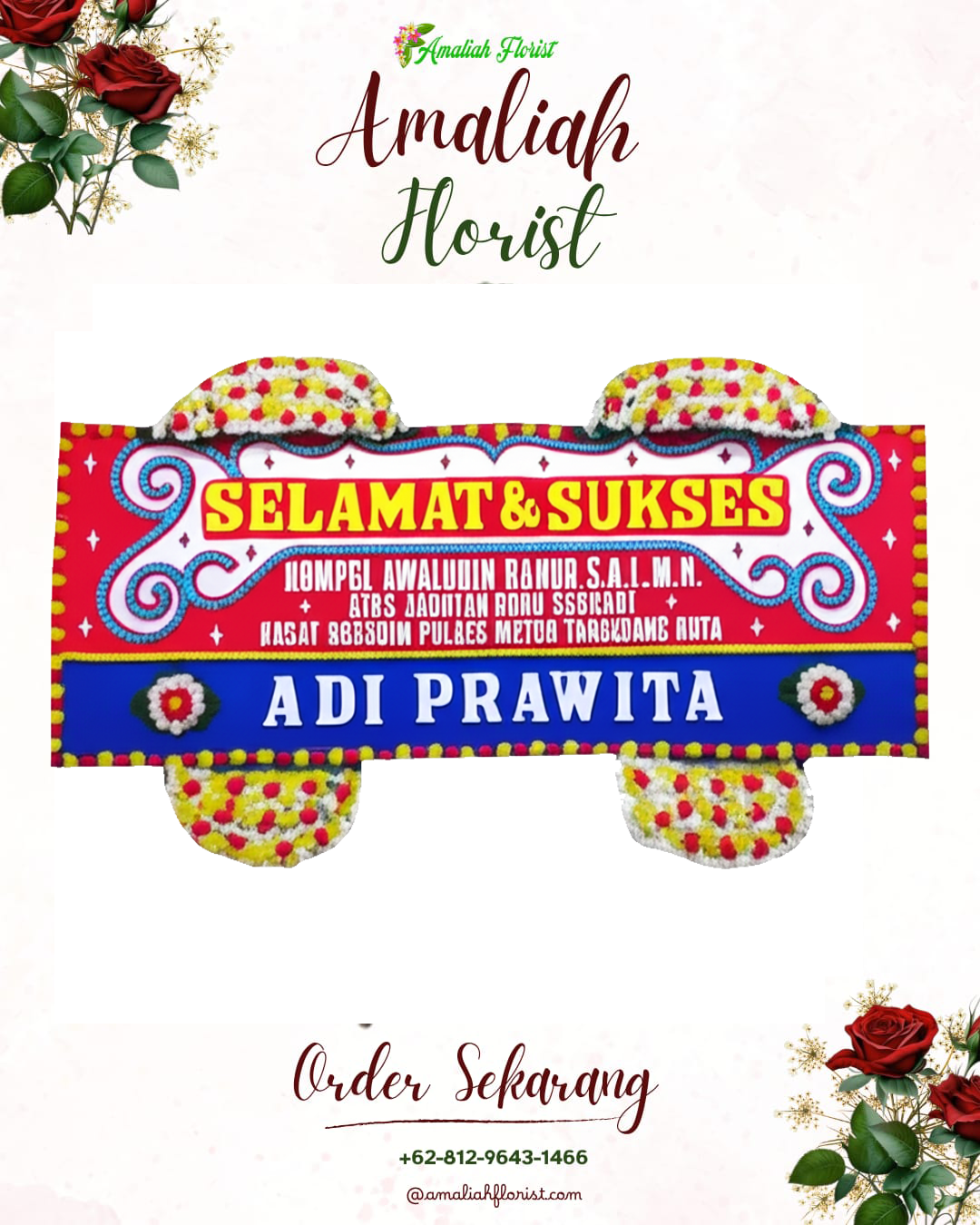 Papan Bunga Ucapan Selamat Sempu